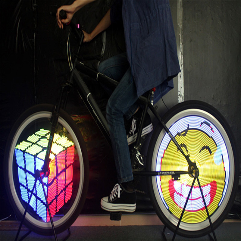 Программируемая подсветка на колеса велосипеда