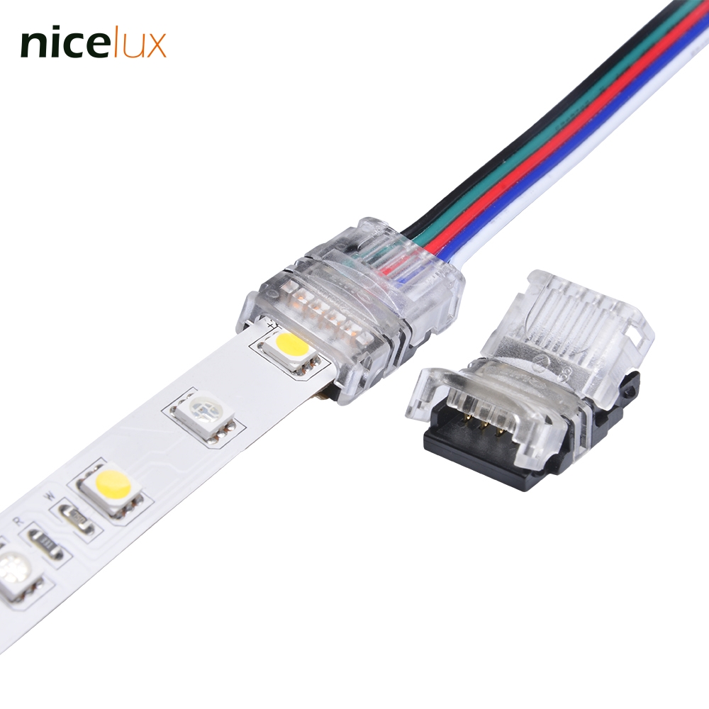 Клипсы для быстрого и удобного подключения светодиодных RGB лент к кабелю или для соединения двух лент