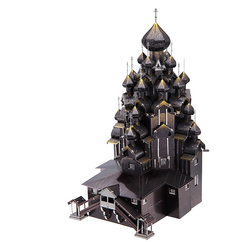 Металлический 3D-паззл церкви Преображения Господня на острове Кижи 